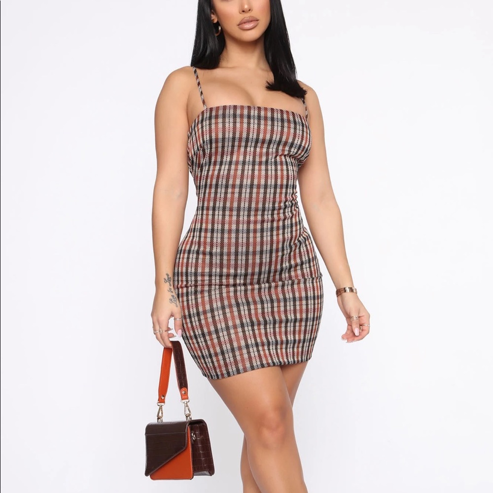 Plaid Mini Dress